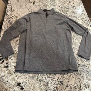 UNRL Men's Charcoal Zip-Up Sweater